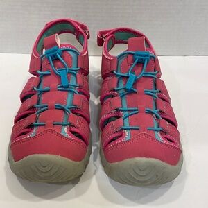 Khombu pink sandals girls size 5 M